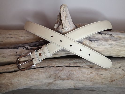 CEINTURES FEMME EN CUIR DE 3 CM AVEC COUTURES