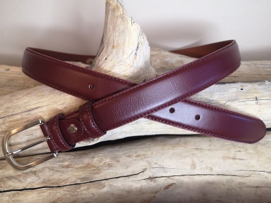 CEINTURES FEMME EN CUIR DE 3 CM AVEC COUTURES