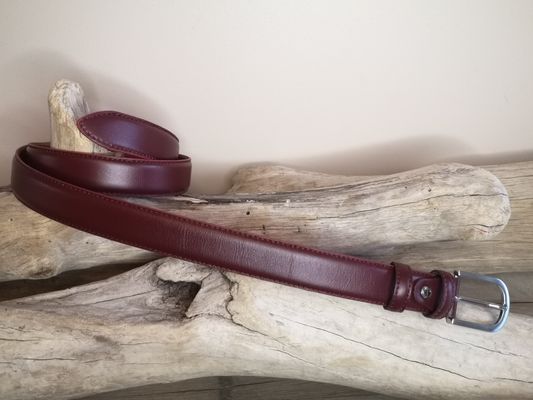 CEINTURES FEMME EN CUIR DE 3 CM AVEC COUTURES