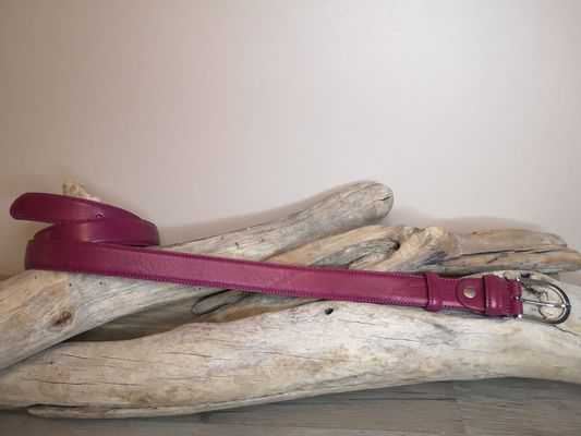 CEINTURES FEMME DE 3CM EN CUIR AVEC COUTURES
