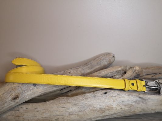 CEINTURES FEMME DE 3CM EN CUIR AVEC COUTURES