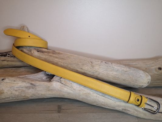 CEINTURES FEMME EN CUIR DE 3 CM AVEC COUTURES