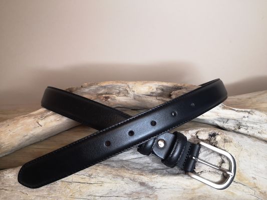 CEINTURES FEMME EN CUIR DE 3 CM AVEC COUTURES