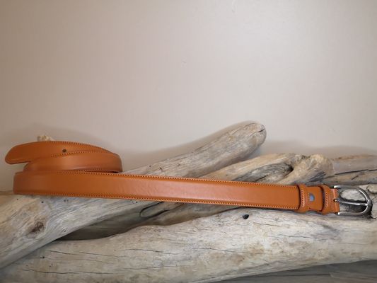 CEINTURES FEMME DE 3CM EN CUIR AVEC COUTURES