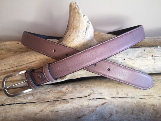 CEINTURES FEMME EN CUIR DE 3 CM AVEC COUTURES