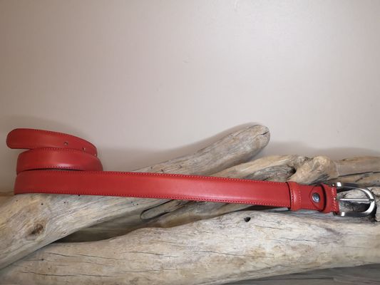 CEINTURES FEMME DE 3CM EN CUIR AVEC COUTURES
