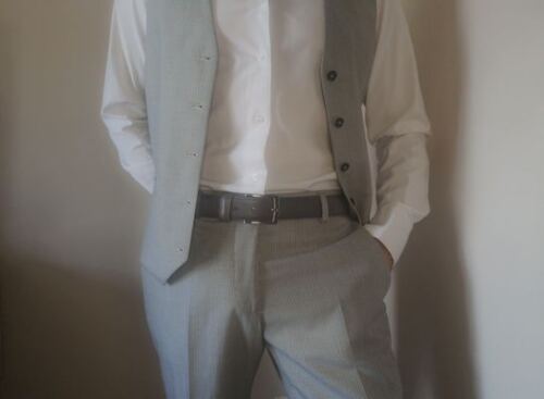 CEINTURE MIXTE EN CUIR DE VEAU DE 3.5 AVEC COUTURES