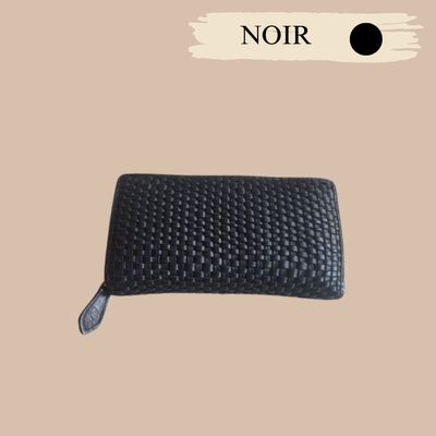 Portefeuille cuir souple femme