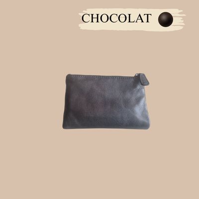 Portefeuille en cuir lavé