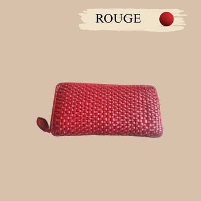 Portefeuille cuir souple femme