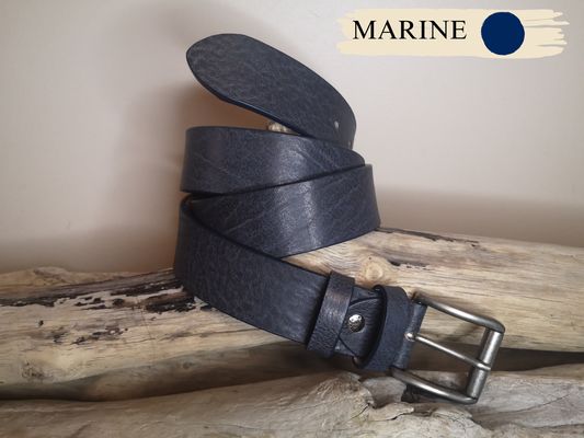 CEINTURE CUIR VERITABLE DE TAUREAU DE 4CM