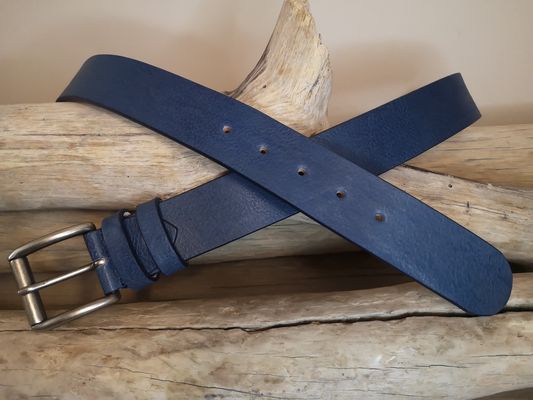 CEINTURE CUIR VERITABLE DE TAUREAU DE 4CM
