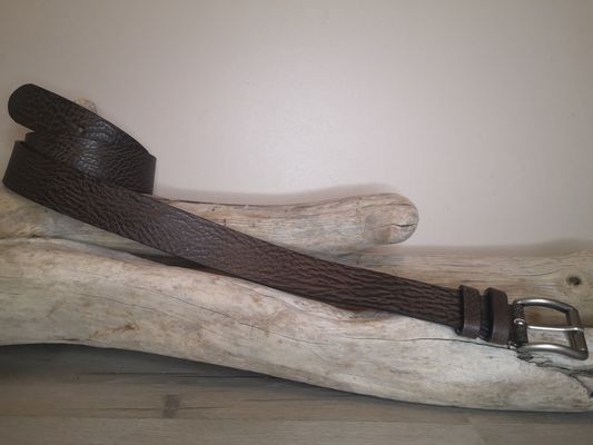CEINTURE CUIR VERITABLE DE TAUREAU DE 4CM