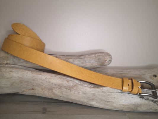 CEINTURE CUIR VERITABLE DE TAUREAU DE 4CM
