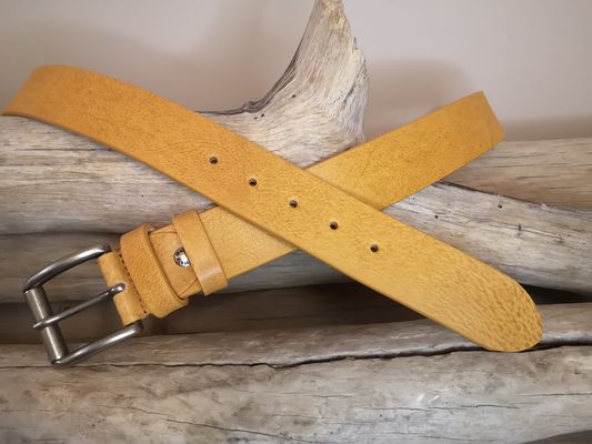 CEINTURE CUIR VERITABLE DE TAUREAU DE 4CM