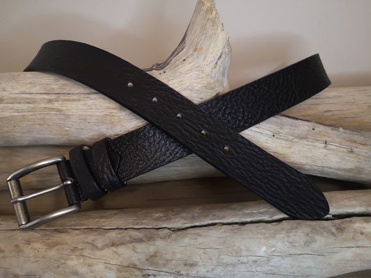 CEINTURE CUIR VERITABLE DE TAUREAU DE 4CM