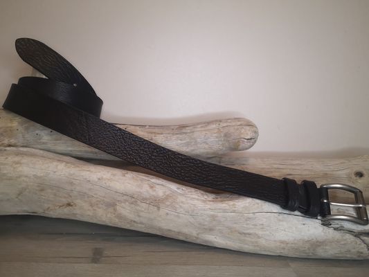 CEINTURE CUIR VERITABLE DE TAUREAU DE 4CM