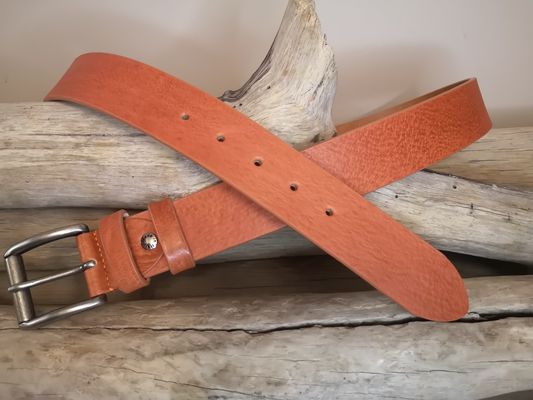 CEINTURE CUIR VERITABLE DE TAUREAU DE 4CM