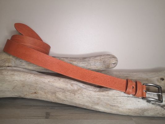CEINTURE CUIR VERITABLE DE TAUREAU DE 4CM