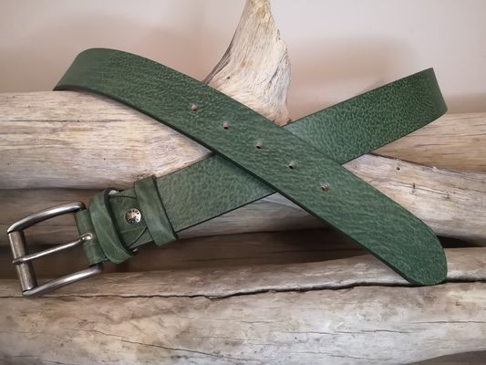 CEINTURE CUIR VERITABLE DE TAUREAU DE 4CM