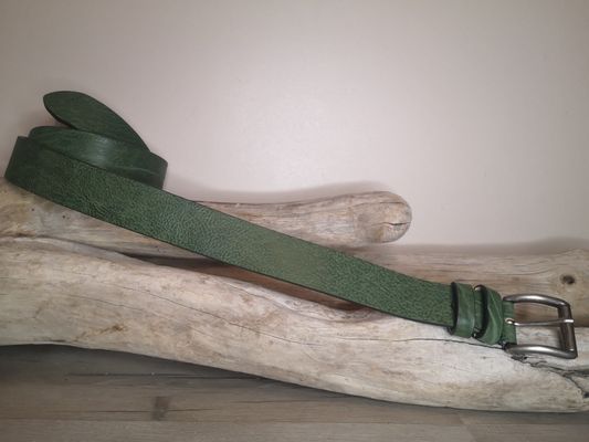 CEINTURE CUIR VERITABLE DE TAUREAU DE 4CM