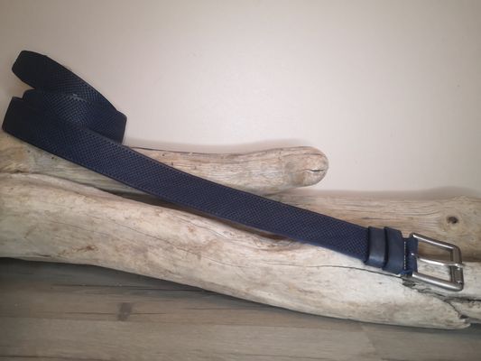 CEINTURE TENDANCE PERFOREE POUR HOMME EN CUIR DE TAUREAU DE 4CM