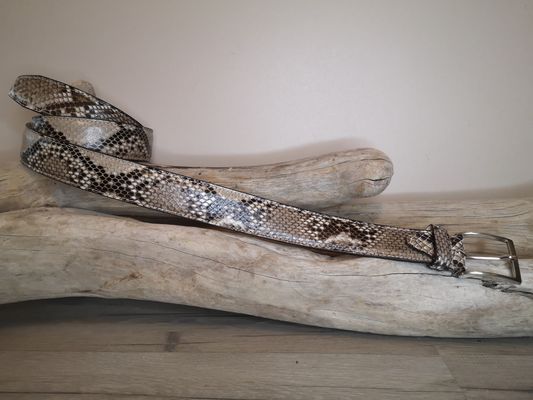 CEINTURE UNIQUE EN CUIR DE PYTHON