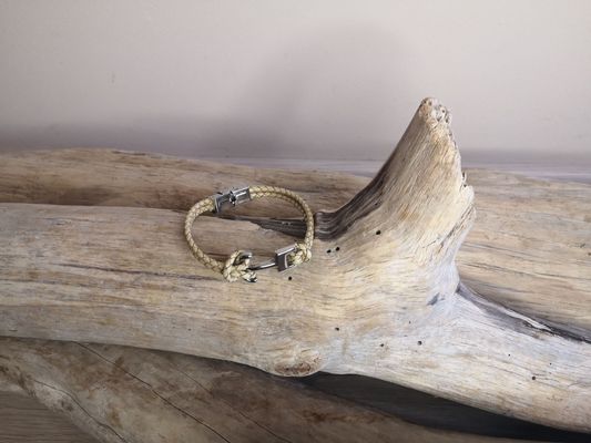 Bracelet homme en cuir tressé