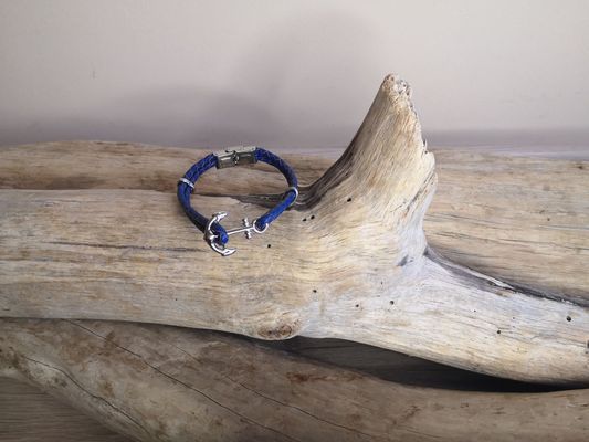 Bracelet homme en cuir tressé
