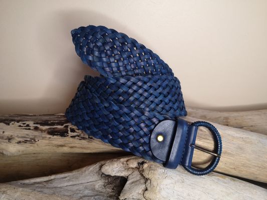CEINTURE TRESSÉE EN CUIR VÉRITABLE