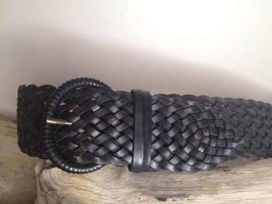 CEINTURE TRESSÉE EN CUIR VÉRITABLE