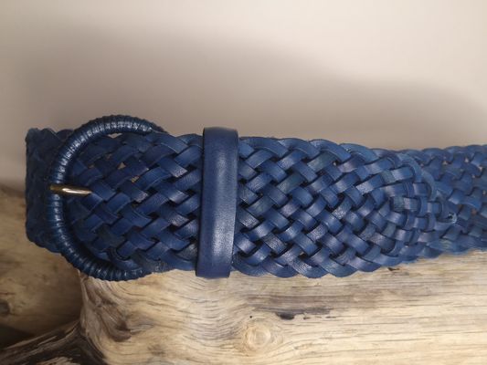 CEINTURE TRESSÉE EN CUIR VÉRITABLE