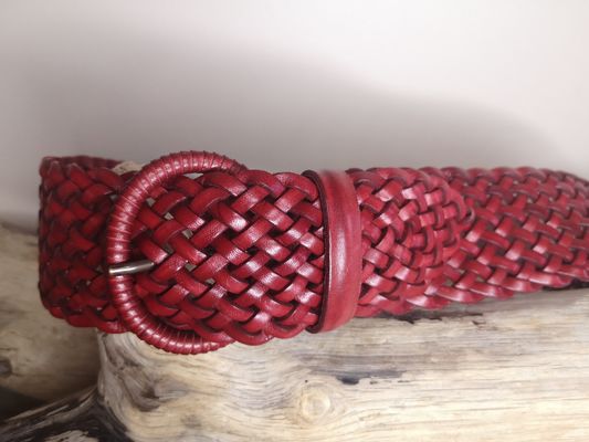 CEINTURE TRESSÉE EN CUIR VÉRITABLE