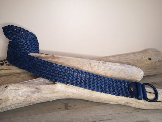CEINTURE TRESSÉE EN CUIR VÉRITABLE