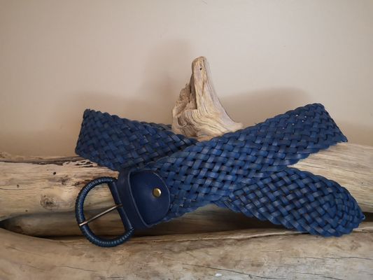 CEINTURE TRESSÉE EN CUIR VÉRITABLE