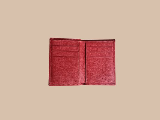 Porte cartes en cuir de vachette grainé
