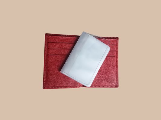 Porte cartes en cuir de vachette grainé