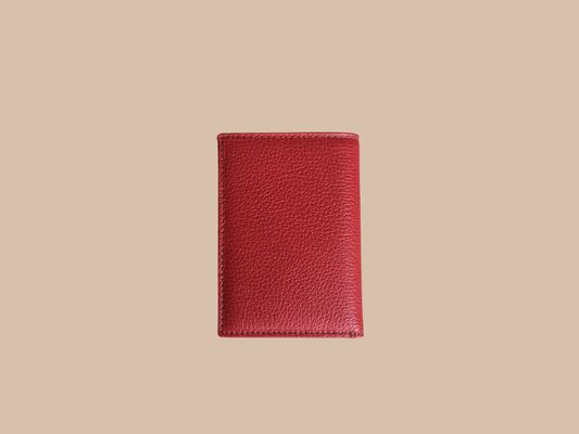 Porte cartes en cuir de vachette grainé