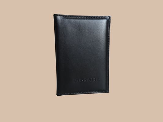 PORTE PASSEPORT EN CUIR LISSE