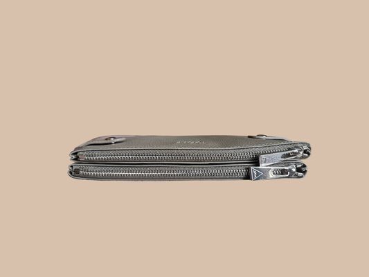 PORTEFEUILLE POCHETTE EN CUIR GRAINÉ
