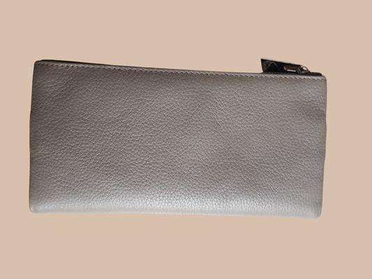 PORTEFEUILLE POCHETTE EN CUIR GRAINÉ