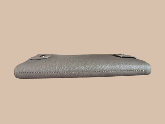 PORTEFEUILLE POCHETTE EN CUIR GRAINÉ
