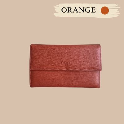 PORTEFEUILLE COMPAGNON FEMME EN CUIR GRAINÉ