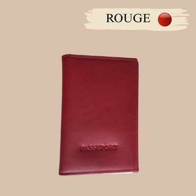 PORTE PASSEPORT PAPIER EN CUIR