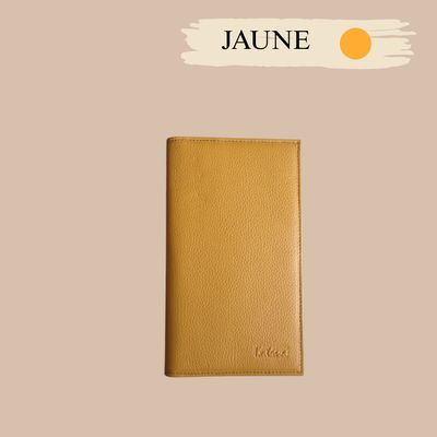Porte chéquier en cuir