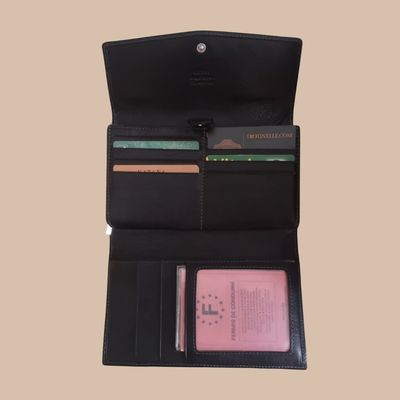 COMPAGNON PORTEFEUILLE EN CUIR