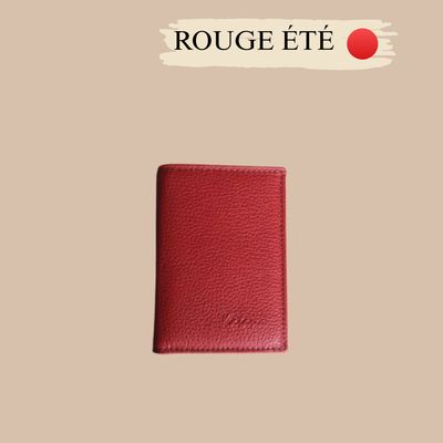Porte cartes en cuir grainé