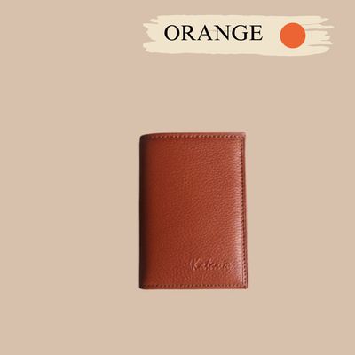 Porte cartes en cuir grainé