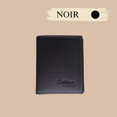 PORTE MONNAIE EN CUIR GRAINÉ