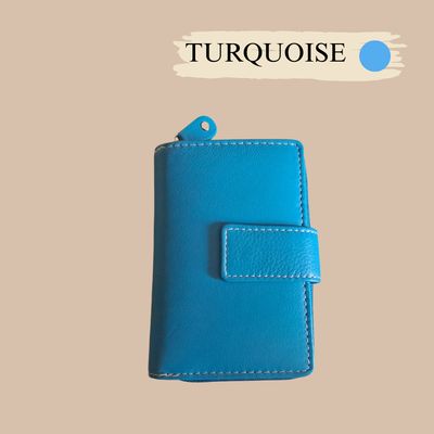 PORTEFEUILLE FEMME EN CUIR MULTICOLORE